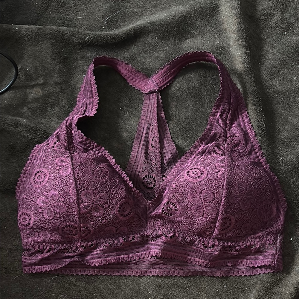 Gilly Hicks Purple Bra with Racerback Design